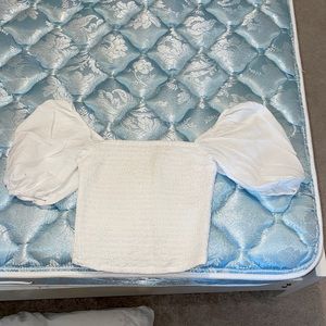 White Abercrombie crop top